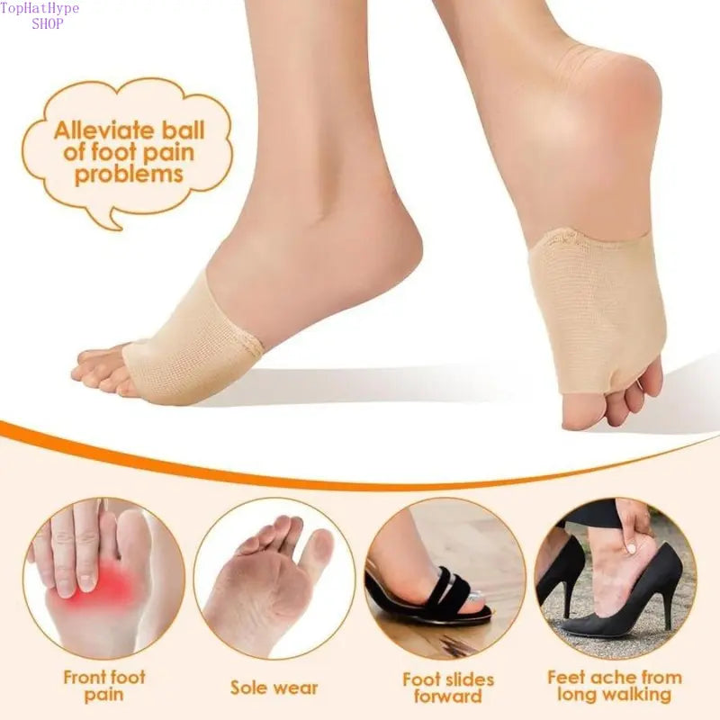 Socks-Compatible Unisex Basic Forefoot Silicone Pads