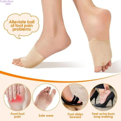 Socks-Compatible Unisex Basic Forefoot Silicone Pads