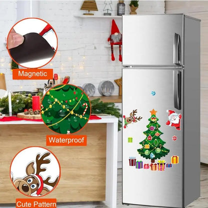Christmas Tree Magnets for Fridge Stickers Decoration Set