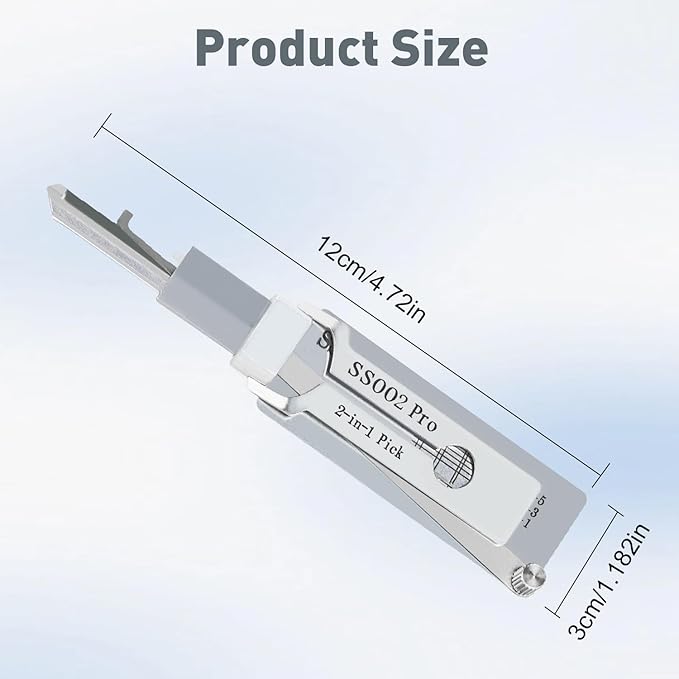 2 in 1 Pick and Decoder Tools for S-Groove Door Lock