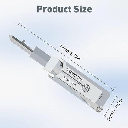 2 in 1 Pick and Decoder Tools for S-Groove Door Lock