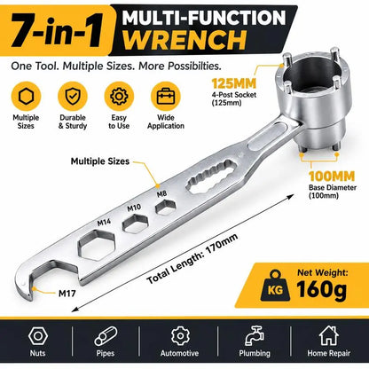 4-Prong Multifunctional Angle Grinder Wrench