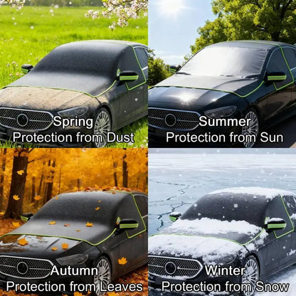 Magnetic Waterproof Oxford Cloth Windscreen Shade Cover with 360-Windproof, Easy Installation