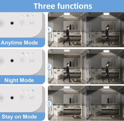 Rechargeable Remote-Controlled Motion-Sensing Ceiling Light