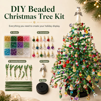 DIY Beaded Christmas Tree Kit – Create Your Own Sparkling Holiday Decoration