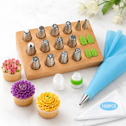 117 Pcs Russian Piping Tips Set