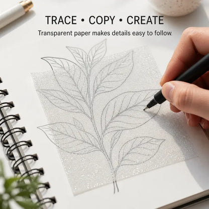 Frosted See-Through Glittered Reusable Sticky Notes
