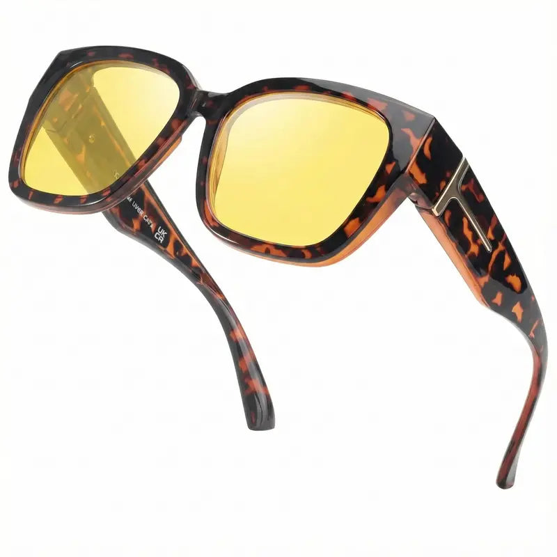 Unisex Polarized Fit-Over Glasses, Full Rim