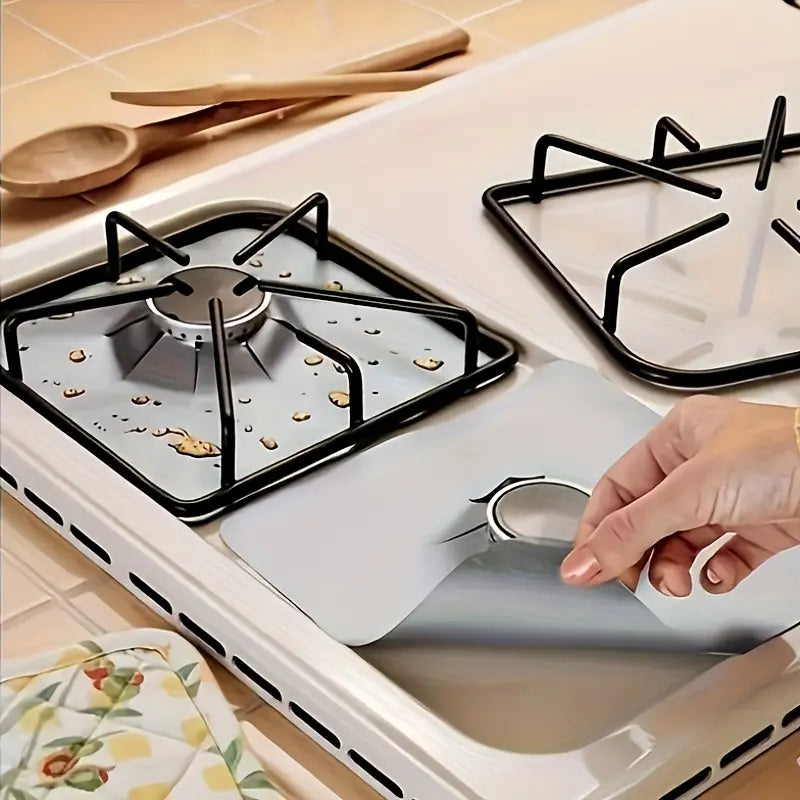 4PCS Reusable Gas Stove Burner Covers