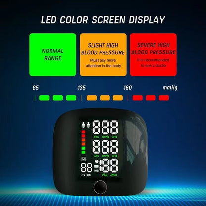 Wrist smart electronic blood pressure monitor