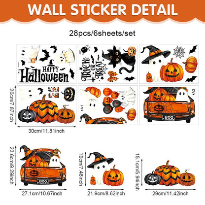 Halloween PVC Cling Decorative Stickers