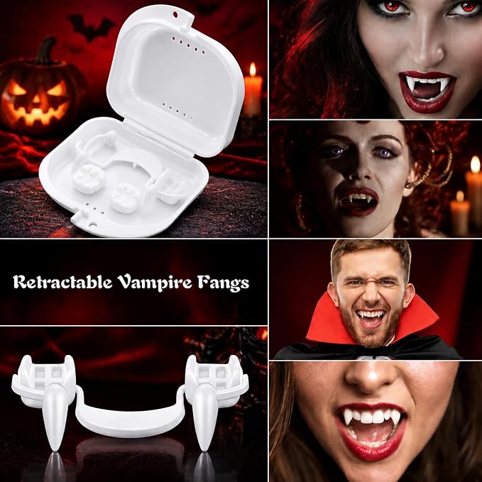2PCS Expandable Halloween Vampire Fangs Set