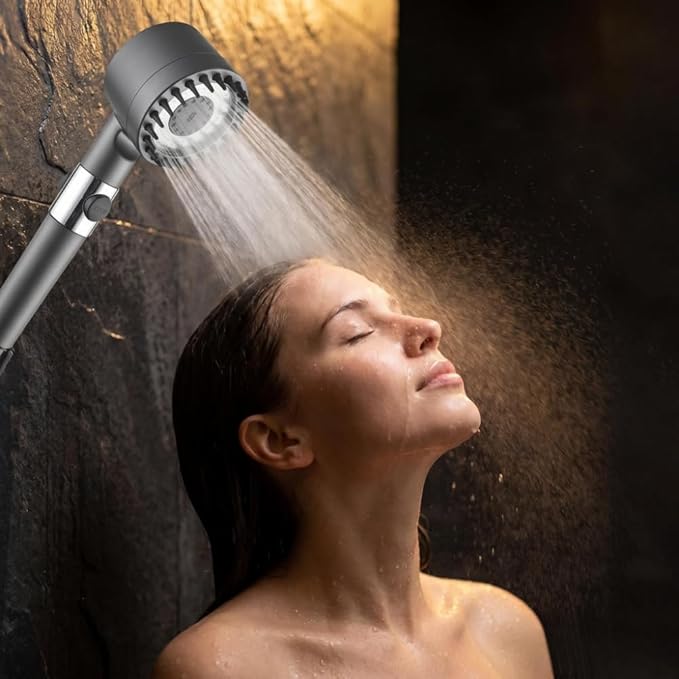 Turbo High Pressure Shower Head With Water Filter
