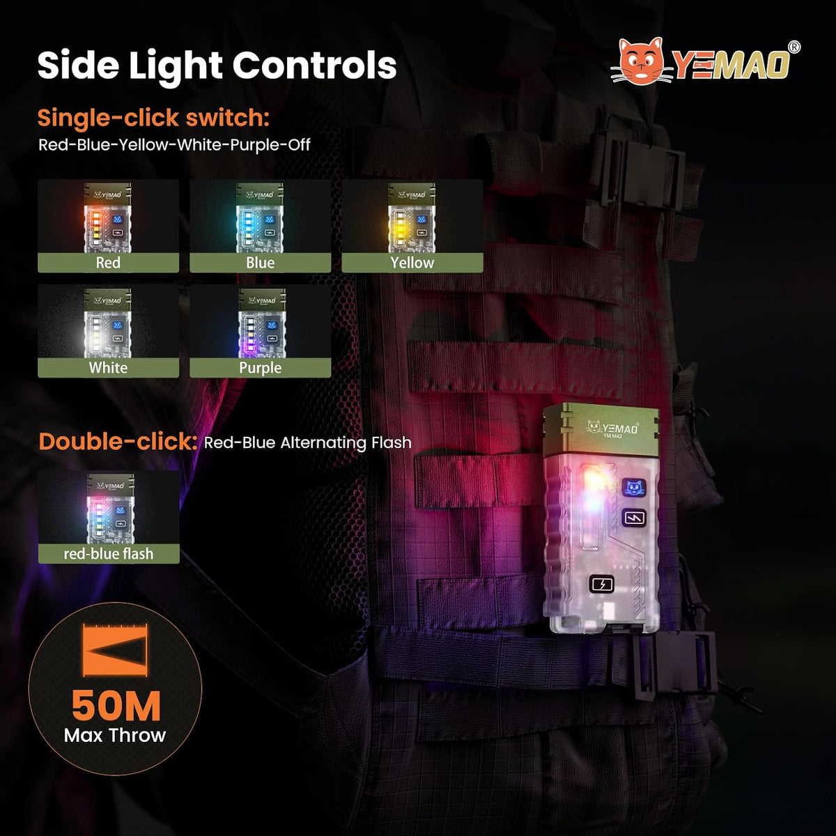 Compact LED flashlight