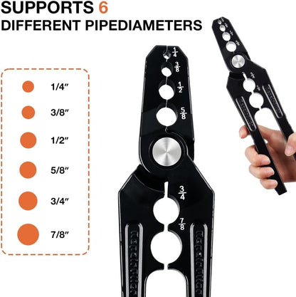 Manual 6 Hole Multifunctional Flat Tube Repairer Pliers