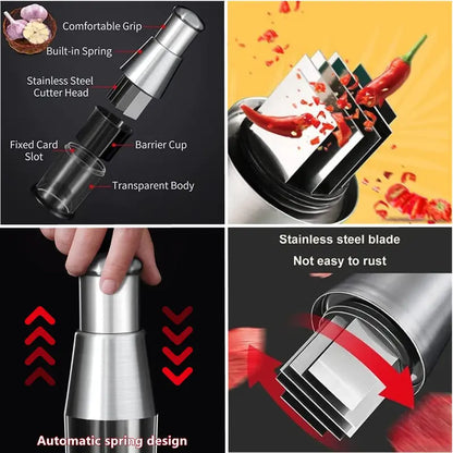 Multifunctional Stainless Steel Garlic Chopper