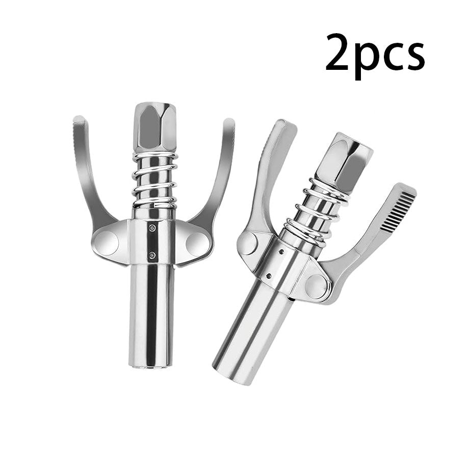 2PCS 12000 PSI High Pressure Leak-Proof Grease Gun Coupler for Automotive Farm Industrial Use
