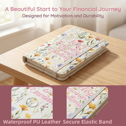 Portable 100-Day Savings Challenge Envelope Book with Premium Durable Cover