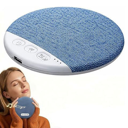 Under Pillow Speaker for Sleeping with White Noise Timer - Mini Bone Conduction Sleep Aid with Stereo Bass