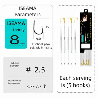 Floating-bottom fishing rig and hook set
