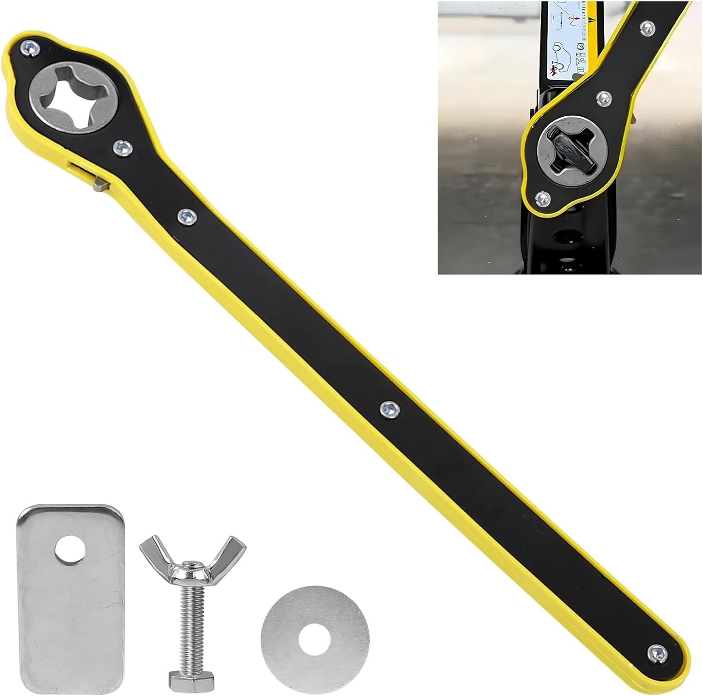 Auto Jack Ratchet Wrench of Labor-Saving Desigh, Car Jack and Lug Wrench