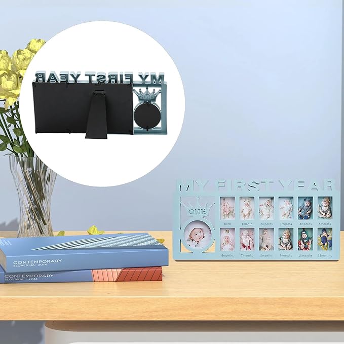 Creative 12-Month Baby Keepsake Photo Frame