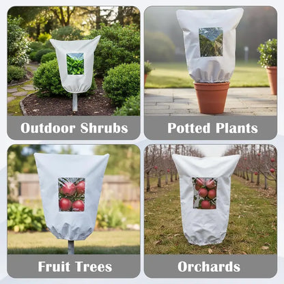 2-Pack Plant Frost Protection Covers with Viewing Window