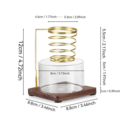 Metal Palo Santo Burner Stand with Glass Ash Tray