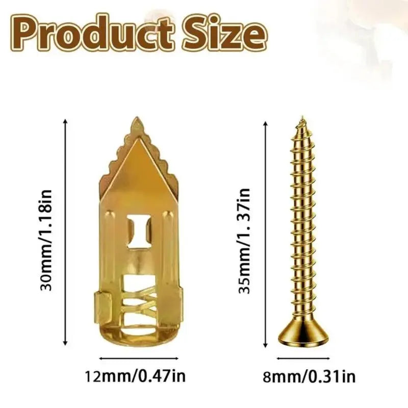 40PCS Self-Drilling Drywall Expansion Plug Anchors Kit
