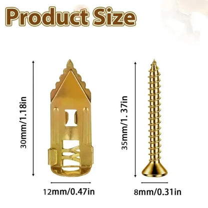 40PCS Self-Drilling Drywall Expansion Plug Anchors Kit