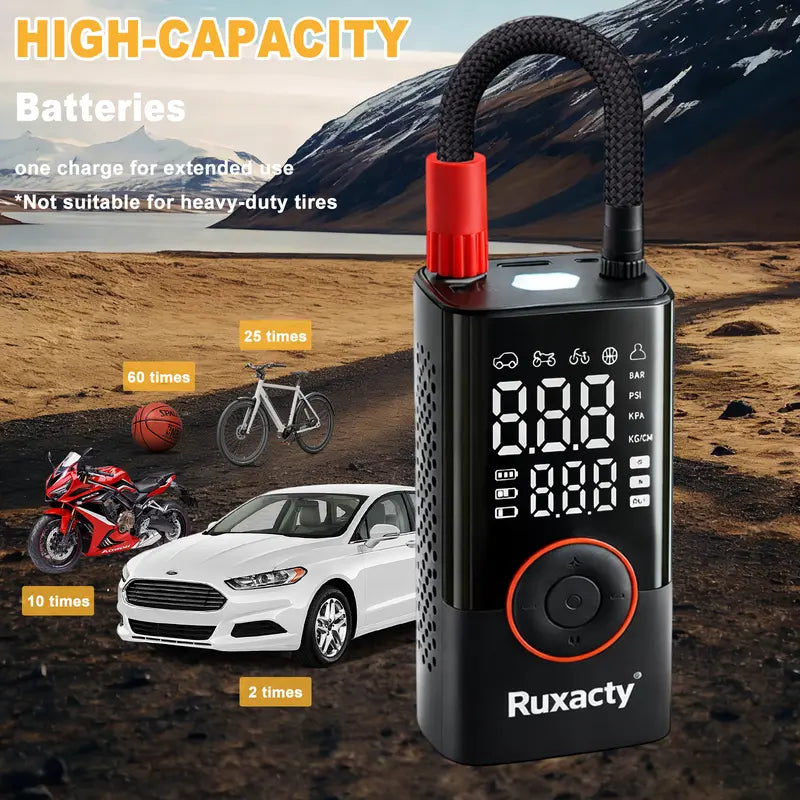 Upgraded Portable Digital Car Tire Inflator Pump