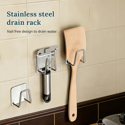 4 Counts Stainless Steel Sponge Holder for Kitchen Sink