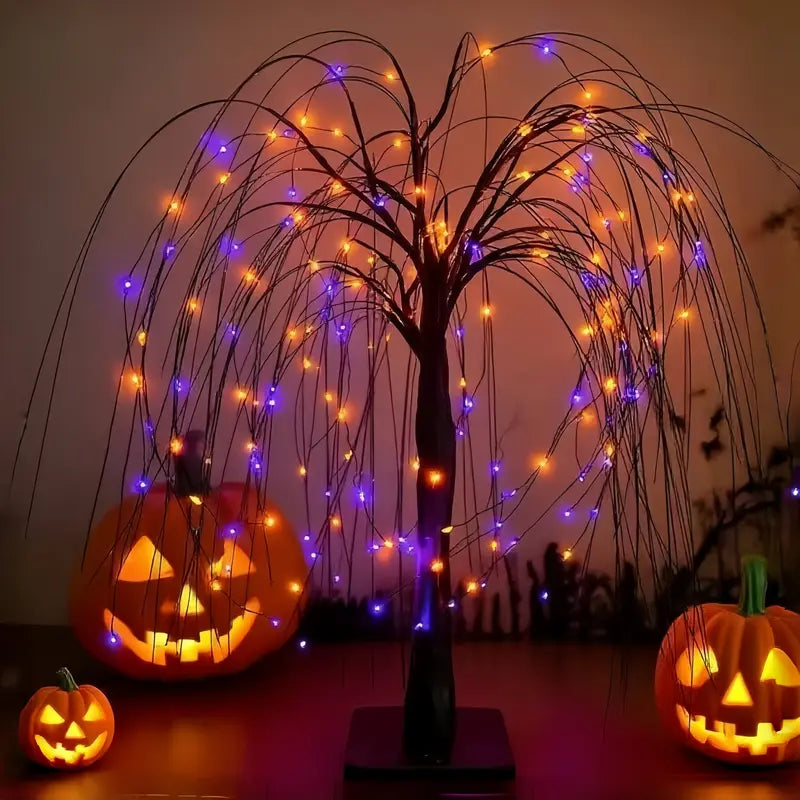 LED Halloween willow tree light