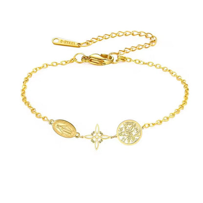 Retro Stainless Steel Triple Protection Bracelet