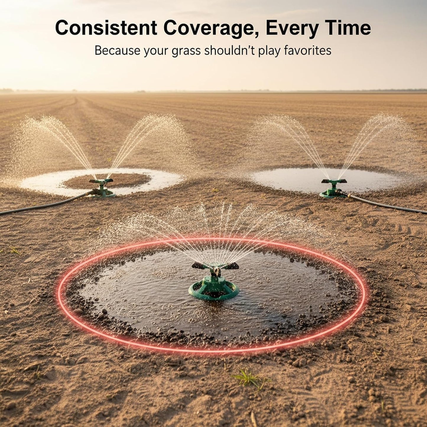 Automatic 360° Rotating Lawn Sprinkler