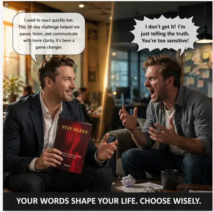Prycken STAY SILENT: A 30 Day Challenge to Transform the Way You Speak. Master Self-Control & Emotional Intelligence