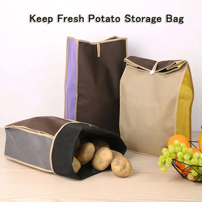 Reusable Self-Sealing Resealable Zipper Bags for Fresh Veg Storage - Breathable