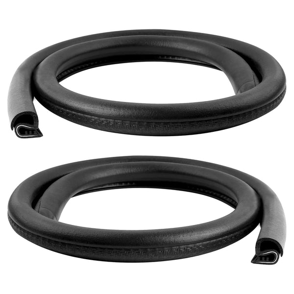 2PCS 2.62Ft Car Door Weather Stripping Thickened Rubber Edge Trim