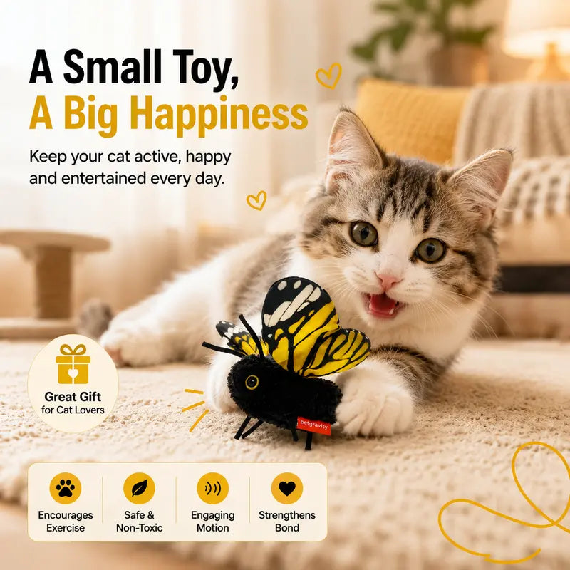 Interactive Electric Butterfly Cat Toy