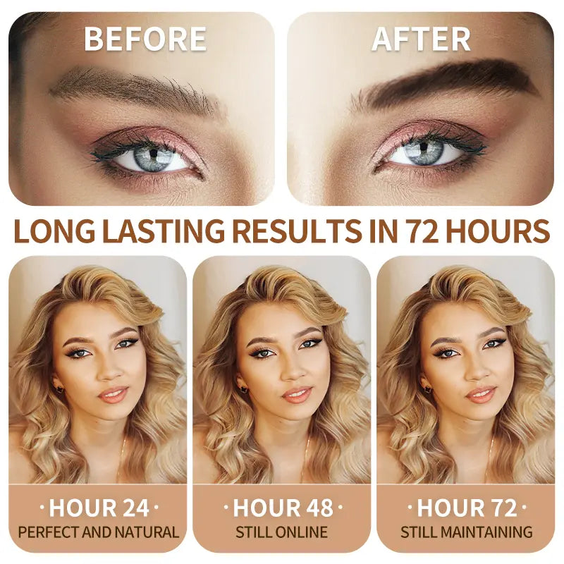 2Pcs Easy Peel-Off Eyebrow Gel - Waterproof, Sweatproof Primer Base