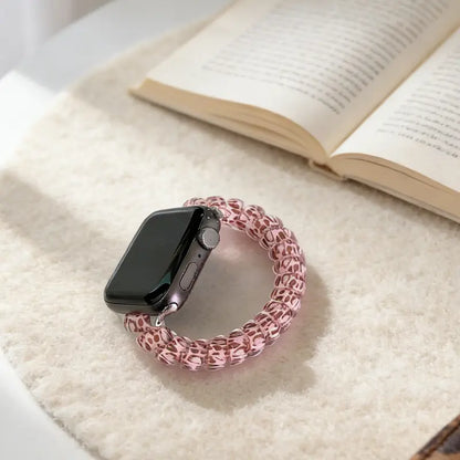 Leopard Print Phone Cord Scrunchie Watch Band
