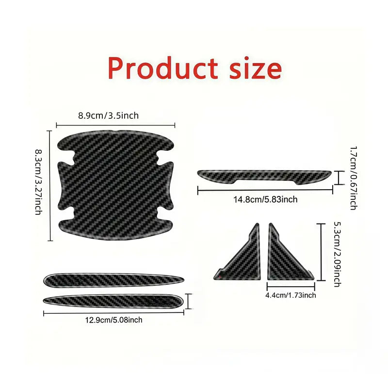 Car Door Handle Protector Stickers Set