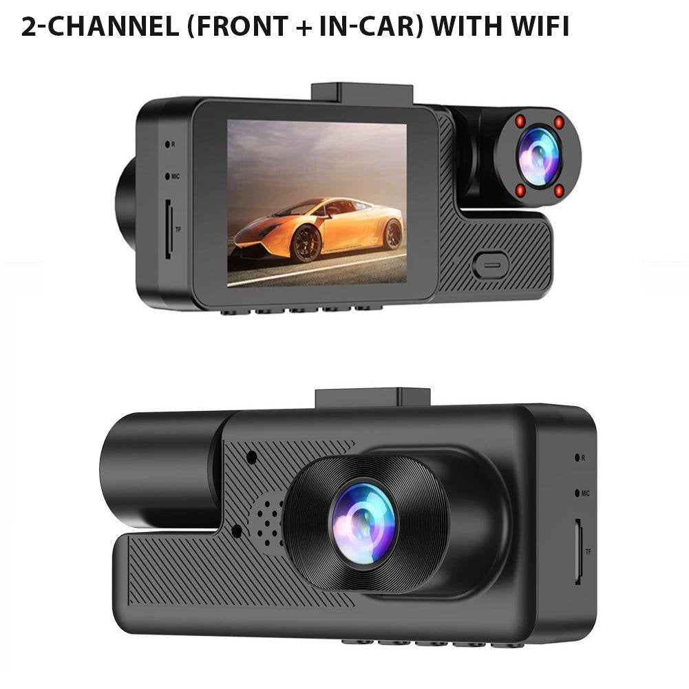 3 in 1 Dual Lens HD 1080P Car DVR Dash Cam with Video Recorder
