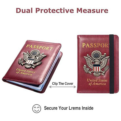 Leather Passport Holder for Travel Passport Cover Passport Wallet Case