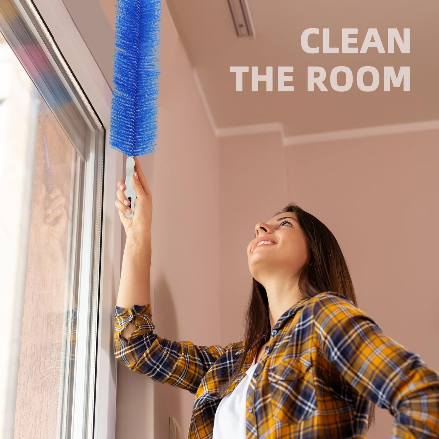 2 Pcs Fan Cleaning Brush Bendable Cobweb Duster