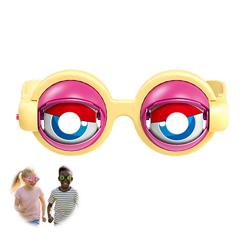 Winking Glasses for Parties & Performances, Kinetic Crazy Eyes with Manual Blink Action