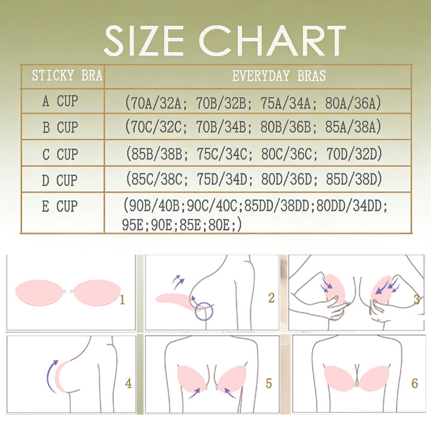 Round Push-Up Adhesive Bra with Front Closure – Invisible Lingerie for Small Bust