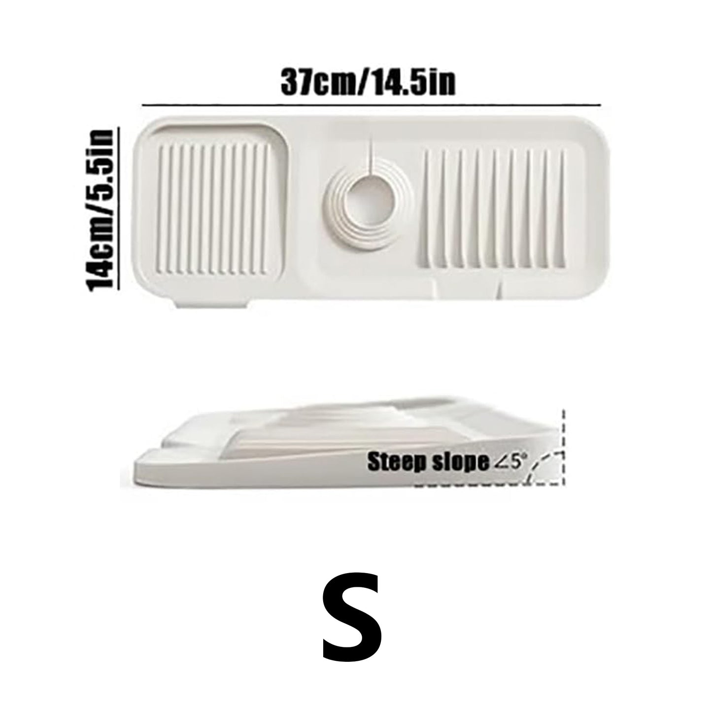 Silicone Sink Drip Mat,Cuttable Drip Mat,Suitable for Most Faucets