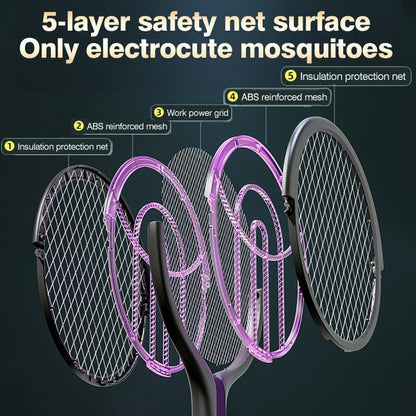 Rechargeable Electric Mosquito Swatter with Extendable Handle