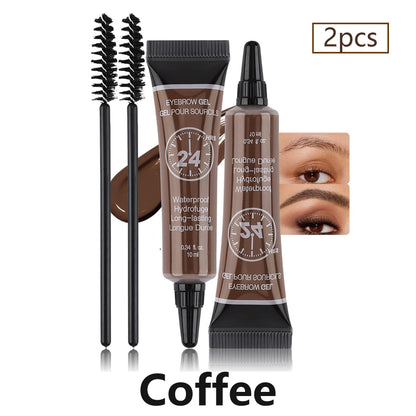 2Pcs Thickening Brow Mascara, Extreme Hold Tinted Eyebrow Gel